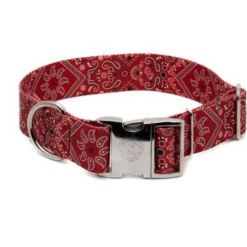 Country Brook Petz 1 1/2 Inch Red Bandana Dog Collar