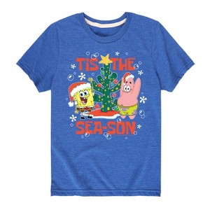 Boys' - SpongeBob SquarePants - Tis The Season Short Sleeve Graphic T-Shirt - 1 of 4