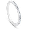 Pompeii3 1/4 cttw Diamond Stackable Womens Wedding Ring 10k White Gold - 2 of 4