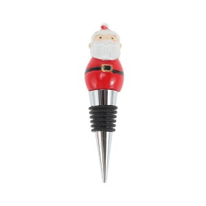 Unique Bargains Santa Claus Bottle Stopper Zinc Alloy Resin Silicone 1Pc - 1 of 3