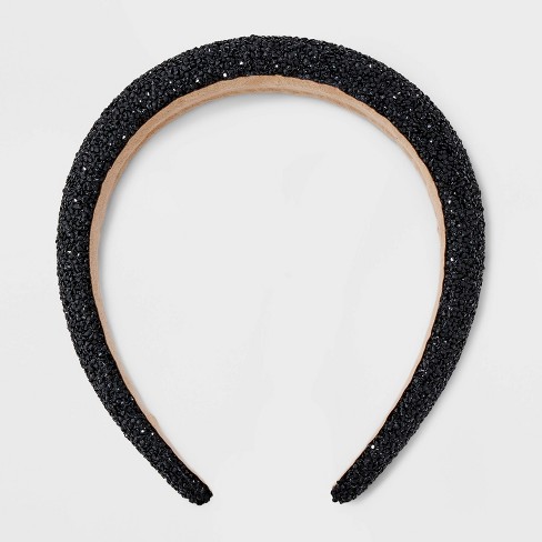 Stone Tape Headband - A New Day™ Black - image 1 of 3