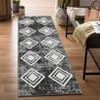 Washable Modern Geometric Grid Rug Non Slip Low Pile Rug Soft Contemporary Throw Floor Cover Foldable Indoor Carpet for Living Room Bedroom - 2 of 4