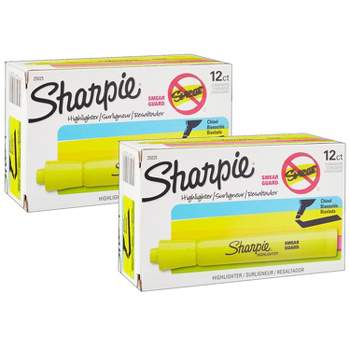 Yellow Sharpie Accent Highlighter - case of 12-w.2-MK601YE