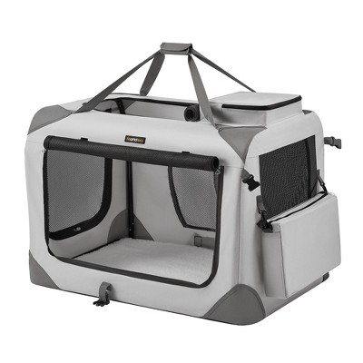 Feandrea 32 Inches Collapsible Soft Dog Crate, Portable Travel Dog Crate , Dog Carrier Kennel, for Living Room, Car, Travelling