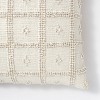 Woven Cotton Tufted Square Throw Pillow Cream - Threshold™ designed with Studio McGee - image 3 of 4