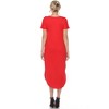 Women's Short Sleeve V-Neck Maxi Dress - White Mark - 4 of 4