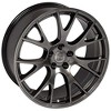 OE Wheels LLC DG69-22100-5550-25HB Hyper Black Wheel Painted (22 x 10. inches /5 x 139 mm, 25 mm Offset) - 4 of 4