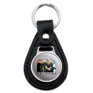 Friends Its All About Friends Black Leather Keychain - 1 of 4