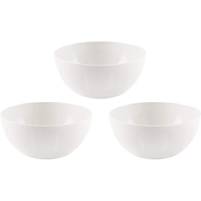 YBM Home Plastic Serve Mixing Bowl, Pack of 3