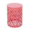 Modern Outdoor Metal End Table Large size-Christopher Knight Home - 2 of 4