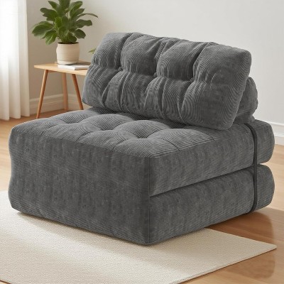 Folding Sofa Bed, Floor Folding Couch with Pillow, Futon Sofa Bed Convertible Sleeper Chair Foldable Mattress Back Support