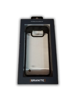 Granite UV Coated Hybrid Slim Mono Case for Galaxy S8 Plus - Clear/Black
