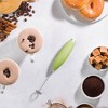 Handheld Milk Frother, Mini Foamer, Battery Operated Stainless Steel Drink Mixer for Coffee, Lattes, Cappuccino, Matcha, Chocolate - 2 of 4