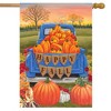 Happy Fall Pickup Pumpkins House Flag Autumn Sunset 28" x 40" Briarwood Lane - 2 of 3