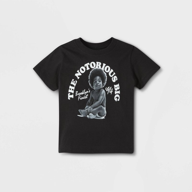 Toddler Boys' The Notorious BIG Short Sleeve T-Shirt - Black, 1 of 9