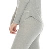 White Mark Women's Waffle Pajama Set - 4 of 4