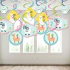 Big Dot of Happiness Whole Llama Fun - Llama Fiesta Baby Shower or Birthday Party Hanging Decor - Party Decoration Swirls - Set of 40 - 3 of 4