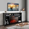 Tangkula 58" Fireplace TV Stand Entertainment Console w/ Spacious Tabletop & Shelves - 3 of 4