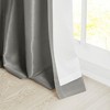 Twist Tab Lined Window Curtain Panel Charcoal 50x84in - 4 of 4