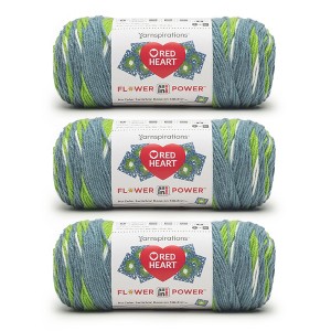 Red Heart All in ONE Flower Power Yarn 24 Pack-Come On Clover - 1 of 4