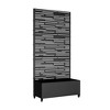 Lirago Iron Black Arch Mobile Planters Planting Box Trellis for Climbing Plants - 72x35 - 4 of 4
