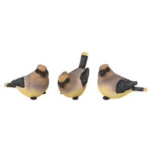 Transpac Resin 5" Multicolor Spring Beautiful Birds Set of 3 - 1 of 2