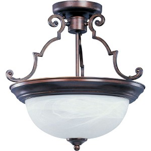 Maxim Lighting Essentials - 584x 2 - Light Semi-Flush Mount in  Oil Rubbed Bronze - 1 of 2