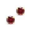 SHINE by Sterling Forever Sterling Silver 7mm Rainbow CZ Studs - 3 of 3
