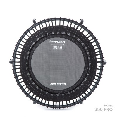 Black Round Heavy Duty Fitness Trampoline with Enclosure