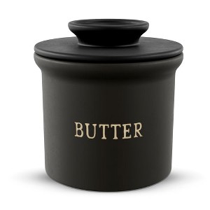 Kook Butter Keeper Dish, Ceramic Crock with Lid, For Soft Butter - 1 of 3