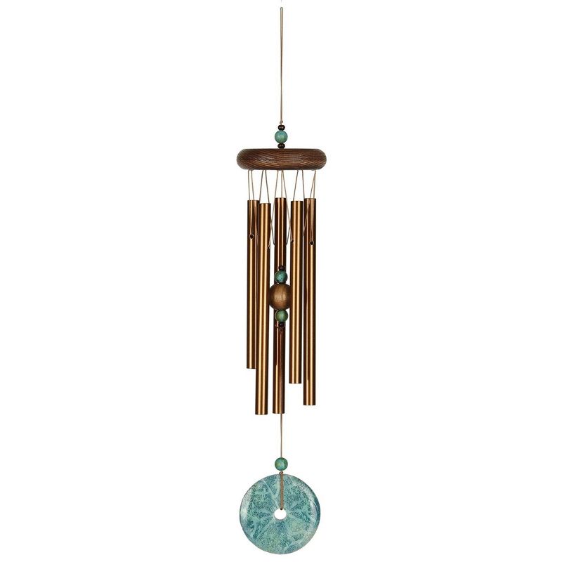 Woodstock Windchimes Woodstock Turquoise Chime Petite, Wind Chimes For Outside, Wind Chimes For Garden, Patio, and Outdoor Décor, 16"L, 1 of 10