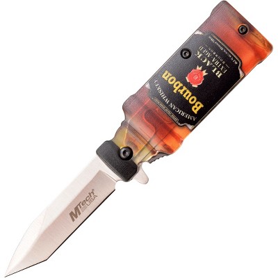 MTech USA Linerlock Spring Assisted Folding Knife, Bourbon Handle, MT-A1190B