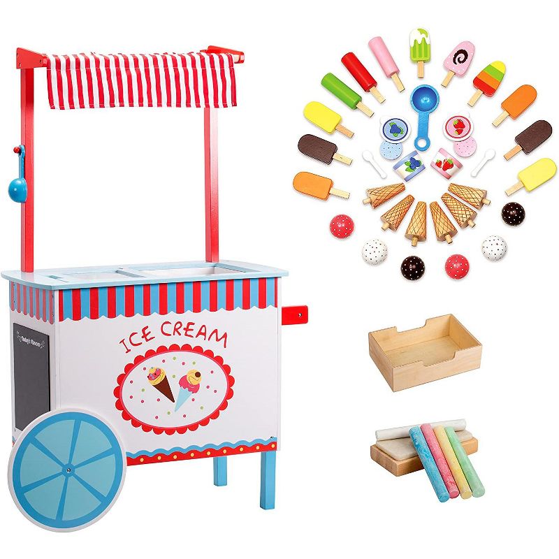 Svan Ice Cream Cart for Kids, Wood Playstand, 1 of 7