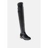 Rumple Velvet Over The Knee Clear Heel Boots Women - 2 of 4