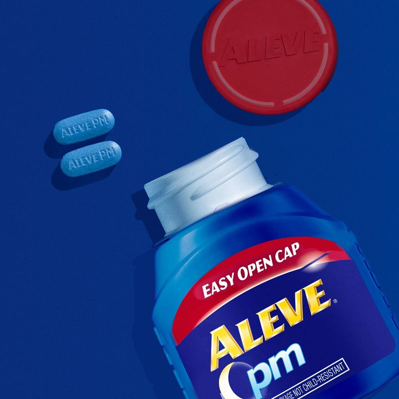 Aleve PM Sleep Aid Plus Pain Reliever Caplets - Naproxen Sodium (NSAID) - 80ct, 6 of 9