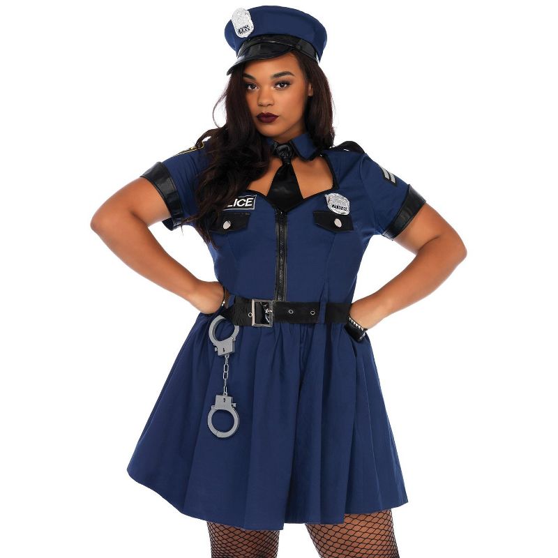 Leg Avenue Blue Cop Women's Plus Size Costume, 1 of 3