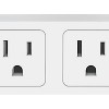 FISHER® Tech Essentials 2-AC Outlet and 2-USB Port Slim Surge Protector Wall Tap, FWC476W in White - 3 of 4