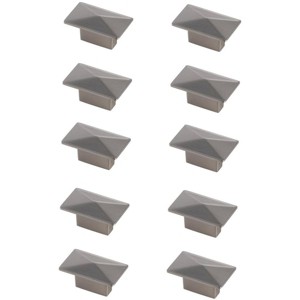 Elegant Lighting Perry 2Inch Brushed Nickel Rectangle Knob Multipack (Set of 10) - 1 of 4