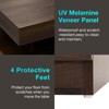 Hommpa Modern LED Nightstand with Wireless Charging Station & 2 Drawers - 4 of 4