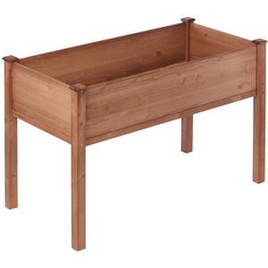 Maliang Raised Garden Bed with Legs, Elevated Wooden Planter Box for Outdoor Plants Flowers Fruits Vegetable Herb Growing - 1 of 4