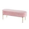 48" Chloe Contemporary Upholstered Storage Bench - LumiSource - image 4 of 4