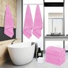 6 Pack Premium Bath Towel Set - Quick Drying - Microfiber Coral Velvet Highly Absorbent Towels - Multipurpose Use - 2 of 4