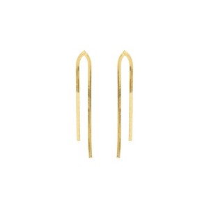 Fern Herringbone Chain Earrings by Tomorrow Studio - 1 of 2