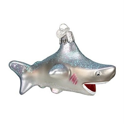 Old World Christmas Blown Glass Ornament for Christmas Tree, Shark