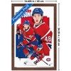 Trends International NHL Montreal Canadiens - Lane Hutson 25 Framed Wall Poster Prints - 3 of 4