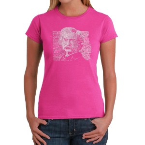 LA Pop Art Women's Word Art T-Shirt - Mark Twain - 1 of 4