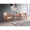 NicBex Modern Casual Rattan Dining Chairs Set,Mid-Century Kitchen Chairs,Small Accent Chairs for Dining Room,Living Room - 2 of 4