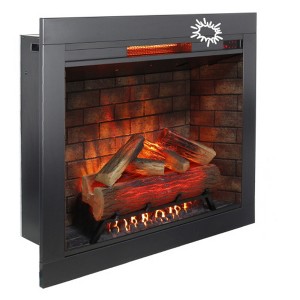 TOBILI 33 inch Fireplace, Smokeless Firebox With Fire Crackling Sound - 1 of 4