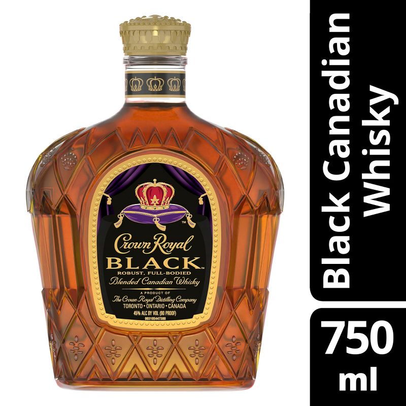 Crown Royal Black Canadian Whisky - 750ml Bottle, 1 of 11