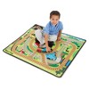 Melissa & Doug Round The Rails Train Rug With 3 Linking Wooden Train ...